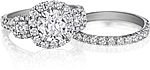 Shown with the matching wedding band #WBSR, sold separately.
