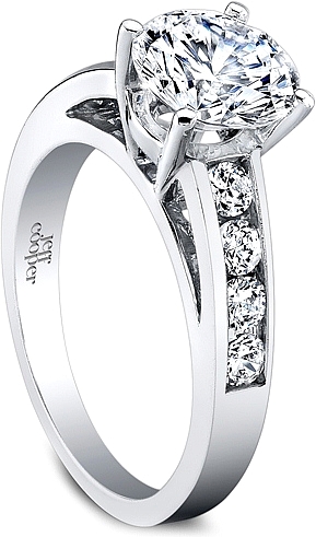 Jeff Cooper Channel Set Diamond Engagement Ring