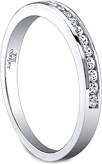 Jeff Cooper Channel Set Round Diamond Wedding Band