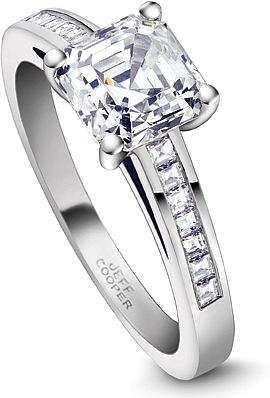 Jeff Cooper Channel Set Diamond Engagement Ring