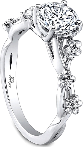 Jeff Cooper Floral Diamond Engagement Ring RP1614RD