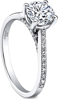 Jeff Cooper Pave Diamond Engagement Ring