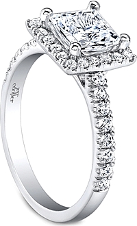 Jeff Cooper Pave Diamond Engagement Ring