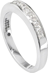 Jeff Cooper Princess Cut Diamond Wedding Band