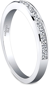 Jeff Cooper Princess Cut Diamond Wedding Band