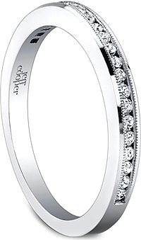 Jeff Cooper Round Brilliant Cut Diamond Wedding Band