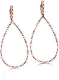 Jordan Scott Open Pear-Shape Diamond Earrings