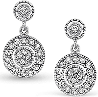 KC Designs Diamond Antique Style Earrings