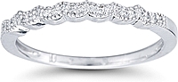 Marquise Design Pave Diamond Wedding Ring