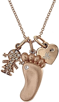 Maya J 14k Gold Layered Girl Charm Necklace