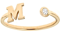 Maya J Diamond Initial Ring