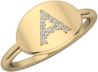 Maya J Diamond Initial Ring