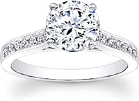Pave Set Diamond Engagement Ring