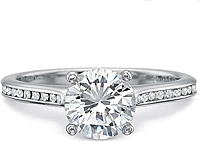 Precision Set Flush Fit Channel Set Diamond Engagement Ring