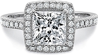 Precision Set Flush Fit Diamond Engagement Ring