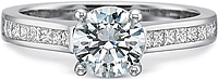 Precision Set Flush Fit Diamond Engagement Ring