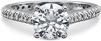 Precision Set Flush Fit Diamond Engagement Ring