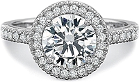 Precision Set Flush Fit Prong Set Diamond Engagement Ring