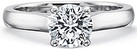 Precision Set Flush Fit Solitaire Diamond Engagement Ring