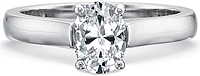 Precision Set Flush Fit Solitaire Diamond Engagement Ring