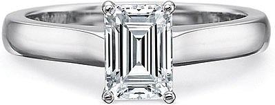 Precision Set Flush Fit Channel Set Diamond Engagement Ring Platinum: +$540