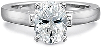 Precision Set Flush Fit Solitaire Diamond Engagement Ring