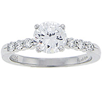 Precision Set Prong Set Eight-Stone Engagement Ring .30ct tw PS 601539
