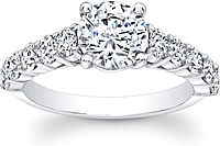 Prong Set Flush Fit Diamond Engagement Ring