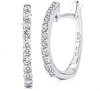 Roberto Coin Diamond Hoop Earrings-.20ctw