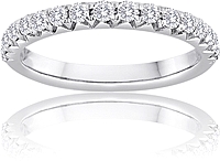 Signature Pave Set Diamond Wedding Band