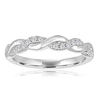 Signature Twist Diamond Wedding Band