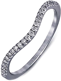 Simon G Contoured Diamond Wedding Band