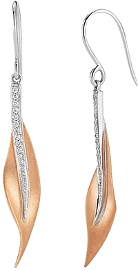 Simon G Earrings with Pave Diamond Detail