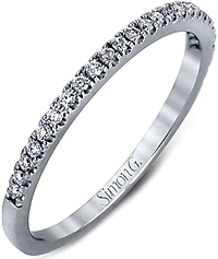 Simon G Pave Diamond Wedding Band