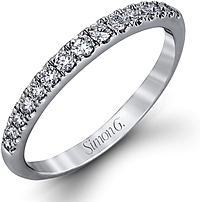 Simon G Pave Set Diamond Wedding Band