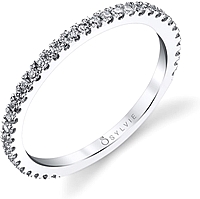 Sylvie Pave Diamond Wedding Band