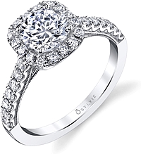 Sylvie Prong Set Diamond Engagement Ring