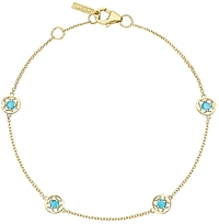 Tacori 14k Yellow Gold Turquoise Bracelet