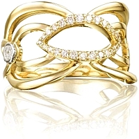 Tacori 18k Yellow Gold Diamond Ring
