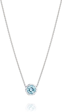 Tacori 18k925 Blue Topaz Necklace