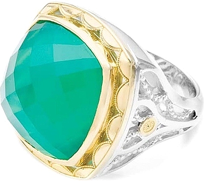 Tacori 18k925 Green Onyx Ring SR117Y27