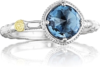 Tacori 18k925 London Blue Topaz Ring