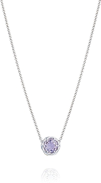 Tacori 18k925 Rose Amethyst Pendant