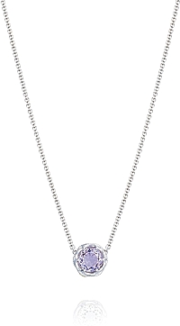 Tacori 18k925 Rose Amethyst Pendant