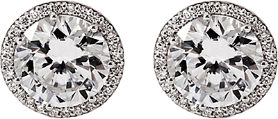 Tacori 1ct Tw Gia H Si2 Diamond Halo Stud Earrings Fe6705 B View Photos