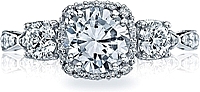 Tacori 3 Stone Twist Diamond Engagement Ring