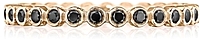 Tacori Black Diamond Bezel Set Wedding Band