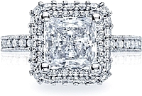 Tacori Blooming Princess Cut Diamond Halo Ring