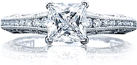 Tacori Channel & Pave Diamond Engagement Ring