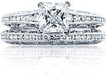 Shown with matching wedding band sold separately.